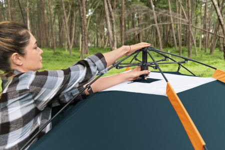 Палатка 4-местная "Alpine Dome 4 Tent" (70+210+70см)x240x138см, полиэстер 190Т, 2000мм, 110гр/м2 РЕ, Bestway 68142 BW