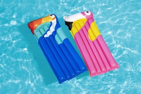 Надувной матрас для плавания 183х76см "Тропическая птица" до 90кг, 2 вида, Bestway 44021 BW