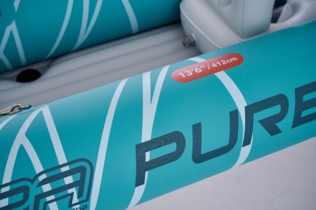 Надувная байдарка Kayak Glider-412 412x83х42см, весла, сиденья, киль, до 180кг, Aqua Marina PA-25GD02