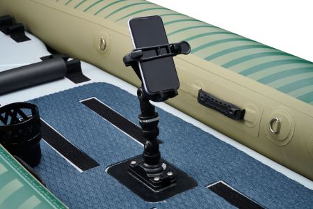 Надувная байдарка для рыбалки "Caliber Angling Kayak" 398x98см, насос, сиденье, киль, рюкзак, до 180, Aqua Marina CA-398
