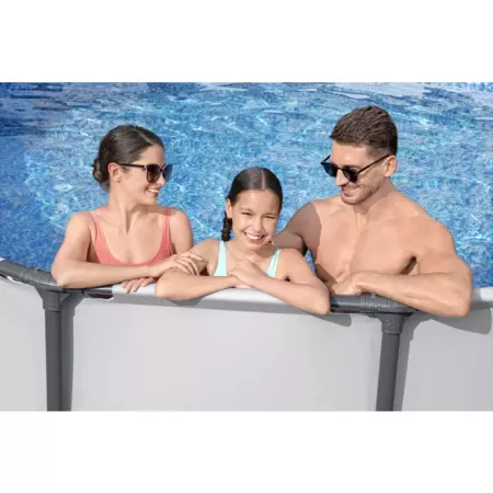 Каркасный бассейн Steel Pro Max 366х100см, 9150л, фил.-насос 2006л/ч, лестница, Bestway 56418 BW