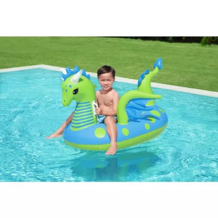 Надувная игрушка-наездник 134х142см "Дракон" с ручками, до 45кг, от 3 лет, Bestway 41476 BW