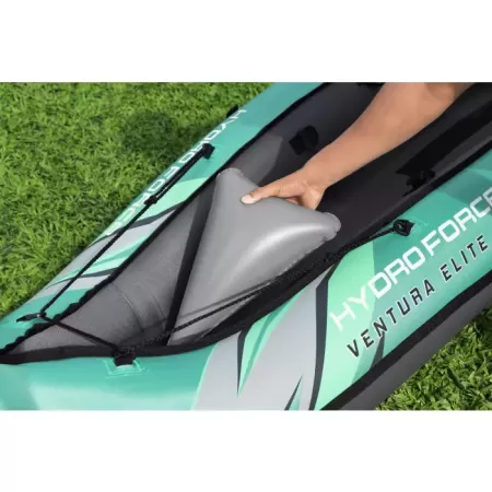 Надувной каяк "Ventura Elite X1" 280х86см, алюм.весло 230см, насос 62086, до 130кг, Bestway 65118 BW