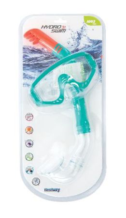 Комплект для плавания "Secret Bay Snorkel" от 14 лет, 2 цвета, Bestway 24020 BW