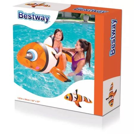 Надувная игрушка-наездник "Рыба-клоун" с ручками, 157х94см, Bestway 41088 BW