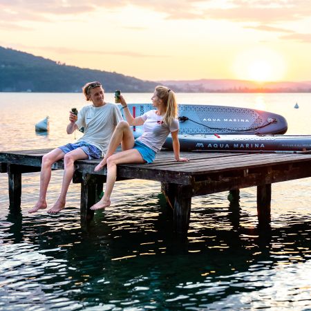 SUP-доска "BT-24GL" 315х79х15см, Ambient Light System, киль, лиш, до 140кг, Aqua Marina BT-24GL