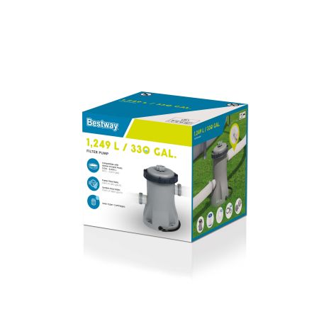 Картриджный фильтр-насос 1249л/ч, картридж I, для бассейнов от 183 до 366 см, Bestway 58381 BW