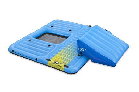 Надувной матрас-остров для плавания 376x311см "Summer Slide Activity" с горкой , до 500 кг, Bestway 43728 BW