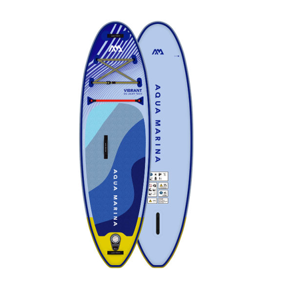 SUP-доска "Vibrant" 244х71х10см для детей, насос, весло, лиш, киль, ремнабор, сумка, до 60кг, Aqua Marina BT-24VIP
