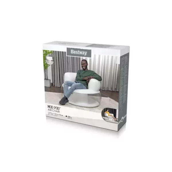 Надувное кресло "Mod Pod Air Chair" 112x112м x70см, 2 цвета, Bestway 75138 BW