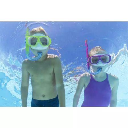 Комплект для плавания "Freestyle Snorkel" от 7 лет, р-р.ласт 37-41, 2 цвета, Bestway 25019 BW