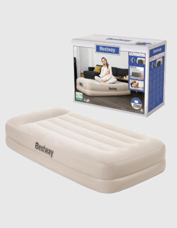 Надувная кровать 97х191х42см с подголовником, встр.насос 220В, до 150кг, Bestway 67694 BW