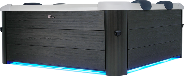 СПА-бассейн 160х160х65см "Oslo" 850л, квадратный,  гидромассаж, аэромассаж.(4 коробки A.B.C.D), MSpa F-OS063W