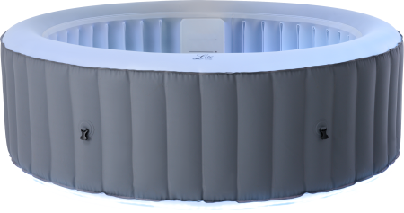 СПА-бассейн 204х70см "Glow" 930л, круглый, аэромассаж, Led-подсветка, MSpa LR062U-GL
