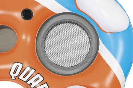 Надувной матрас-остров для плавания 257см "Rapid Rider Quad" для четверых, с подстаканником и холоди, Bestway 43115 BW