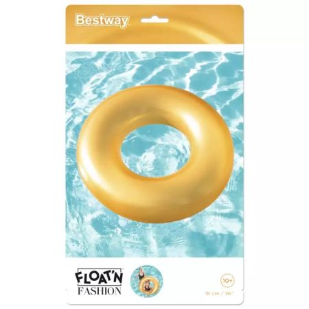 Надувной круг 91см "Золото" от 10 лет, Bestway 36127 BW
