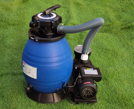 Песочный фильтр-насос 10800л/ч, резервуар для песка 20кг, фракция 0.45-0.85мм, Poolstar P2127