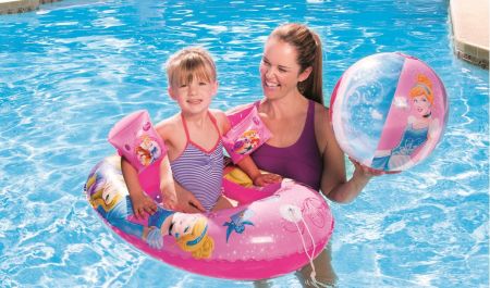 Пляжный набор "Princess" (лодочка, нарукавники, мячик), Bestway 91054 BW