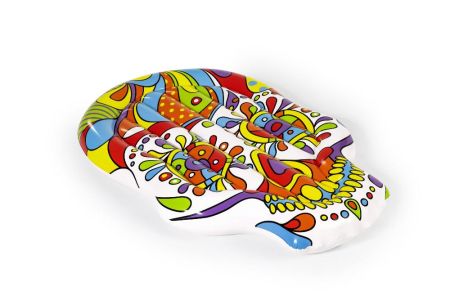 Надувной матрас-остров для плавания 193х141см "POP Череп" до 90кг, Bestway 43194 BW