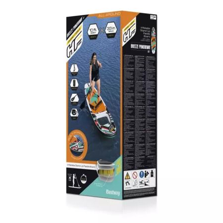 SUP-доска "Breeze Panorama" 305x84x12см, насос, весло, лиш, ремнабор, сумка, до 110кг, Bestway 65377 BW