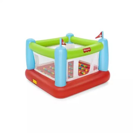 Игровой центр-батут 175х173х135см "Fisher Price" с мячами, встр.нас. 220В, до 85кг, от 3 лет, Bestway 93563 BW