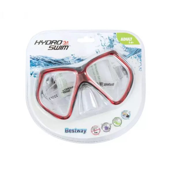 Маска для ныряния Crystal Clear, три цвета, от 14 лет, Bestway 22053 BW