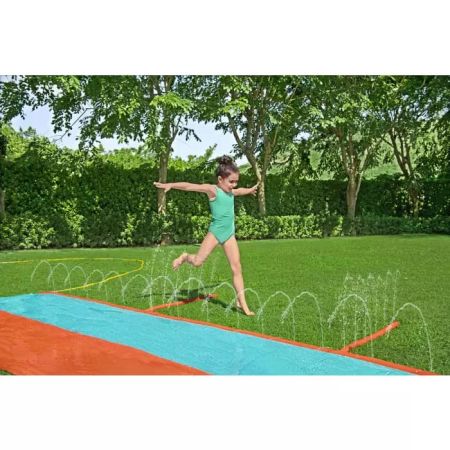 Водная дорожка 488см, двухполосная с плотиками, от 3 лет, Bestway 52484 BW