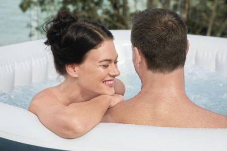 СПА-бассейн 132х132/180х180х66см "Ibiza AirJet" 778л, квадратный, аэромассаж, Bestway 60015 BW