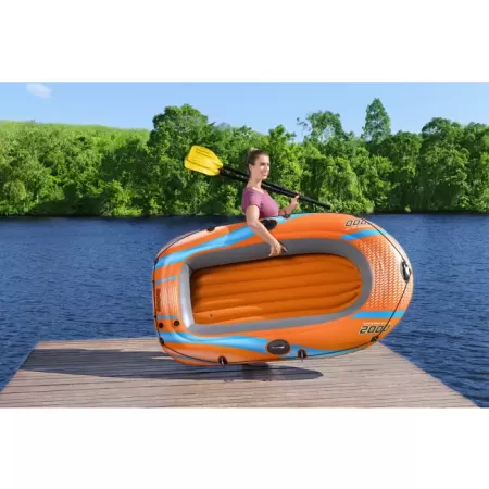 Надувная лодка "Kondor Elite 2000" 196х106см, весла, насос, до 120 кг, Bestway 61141 BW