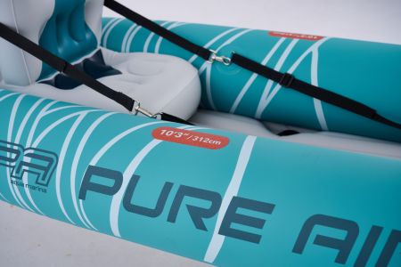 Надувная байдарка Kayak Glider-412 412x83х42см, весла, сиденья, киль, до 180кг, Aqua Marina PA-25GD02