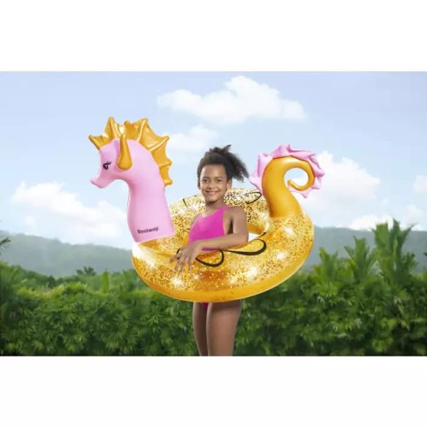 Надувной круг "Морской конек" 115х104см, с ручками, от 10 лет, Bestway 36305 BW