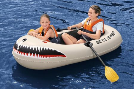 Надувная лодка "Battle Bomber" 196х114см, вёсла 62015, насос 62147, до 95кг, Bestway 61108 BW
