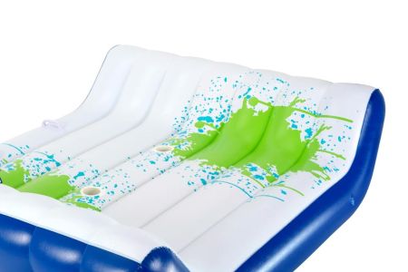 Надувной матрас-шезлонг для плавания 221х174см "Chill Splash" для двоих, с ручками и постаканниками,, Bestway 43297 BW