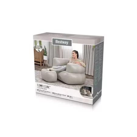 Надувное кресло "Comfi Cube Lounger" 107х99х80см, 2 цвета, Bestway 75137 BW