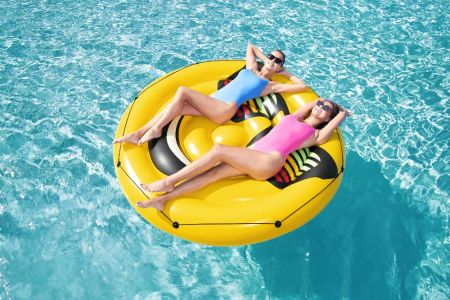 Надувной матрас-остров для плавания 188см "Смайл" до 180кг, Bestway 43139 BW