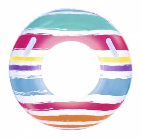 Надувной круг 91см "Полоски" с ручками, Bestway 36010 BW
