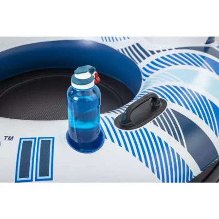 Надувной круг-кресло 251х132см "Rapid Rider II" для двоих, с ручками и подстакаником, до 180кг, Bestway 43113 BW