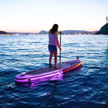 SUP-доска "BT-24GL" 315х79х15см, Ambient Light System, киль, лиш, до 140кг, Aqua Marina BT-24GL