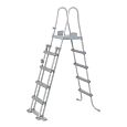 Каркасный бассейн Power Steel 956х488х132см, 52231л, песч.фил.-нас. 8327л/ч, лестн., тент, попл.-доз, Bestway 56623 BW