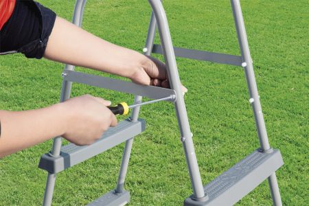 Лестница для бассейнов до 91см, 3 ступеньки, без площадки, Bestway 58334 BW