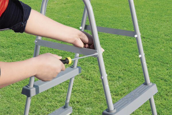 Лестница для бассейнов до 91см, 3 ступеньки, без площадки, Bestway 58334 BW