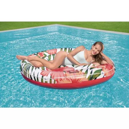 Надувной матрас-остров для плавания 158см "Тропические пальмы" до 90кг, Bestway 43410 BW