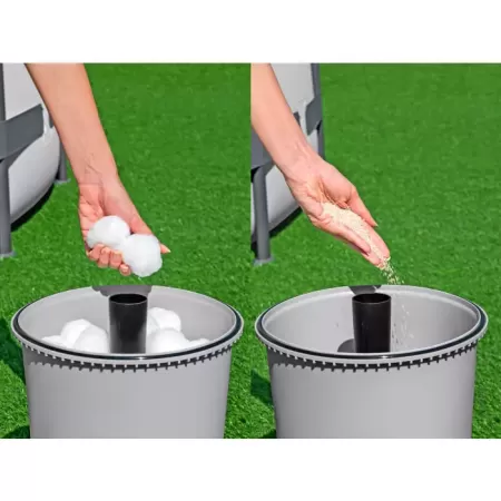 Песочный фильтр-насос 3596л/ч, резервуар для песка 8.5кг, фракция 0.45-0.85мм, Bestway 58515 BW