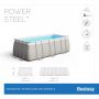 Каркасный бассейн Power Steel 549х274х122см, 14812л, песч.фил.-нас. 5678/ч, лестн., тент, Bestway 56466 BW