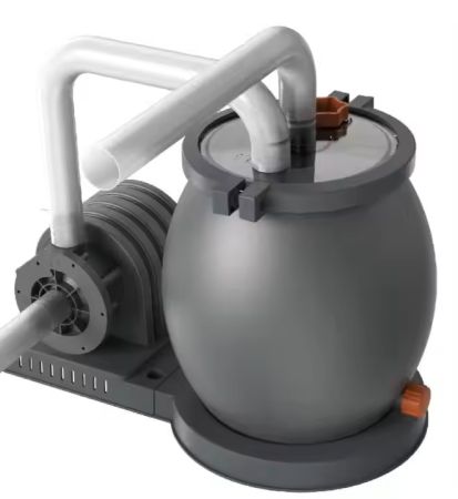 Песочный фильтр-насос 100w, 4,5/3,м3/ч, резервуар для песка 11кг, фракция 0.45-0.85мм, NeverGreen 57007