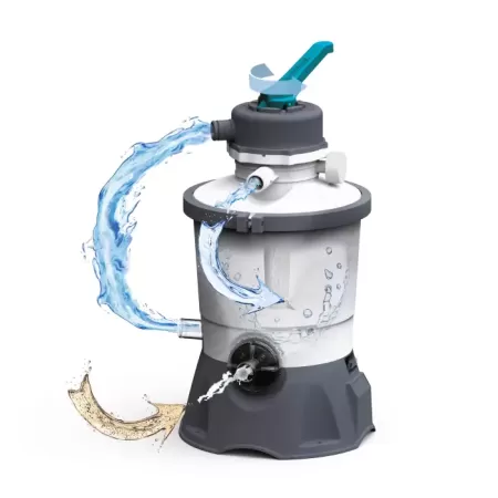 Песочный фильтр-насос 3596л/ч, резервуар для песка 8.5кг, фракция 0.45-0.85мм, Bestway 58515 BW