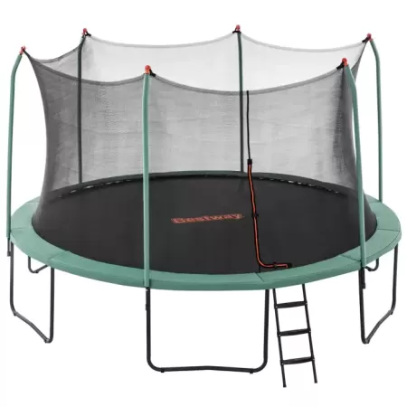 Батут с защитной сеткой 427х286см "Xtreme Air Trampoline", лестница, до 113кг, от 6 лет, Bestway 59105 BW