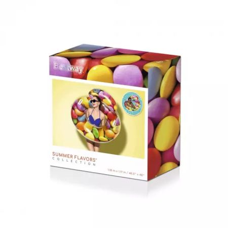 Надувной круг-кресло 118х117см "Леденцы" до 90кг, Bestway 43186 BW