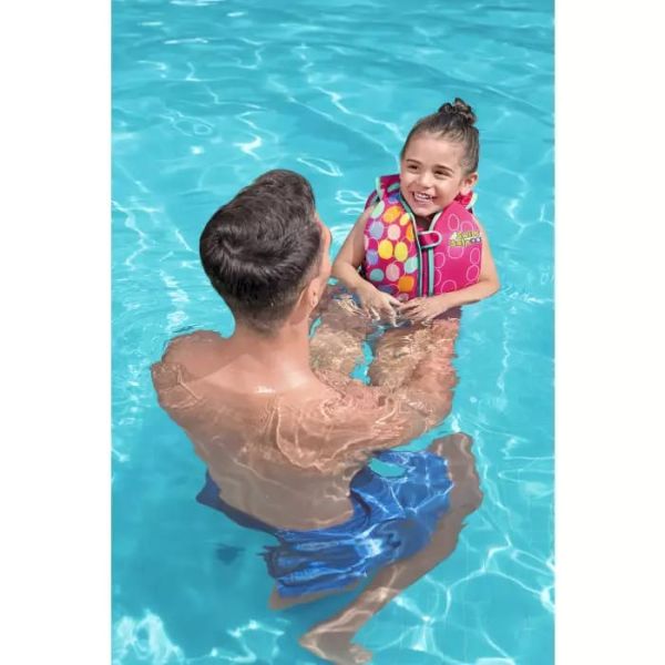 Жилет для плавания с пенопл. встав., 11-18кг, 1-3 лет, 2 цвета, Bestway 32176 BW