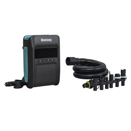 Насос электрический 12В PowerGrip с регул. мощн.для SUP-досок и лодок, шланг и 7 насадок, Bestway 62323 BW